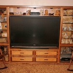 Cherry and Walnut entertainment center