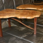 Maple burl tables