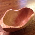 Split oak bowl