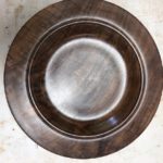 Large walnut platter:bowl 17.25"