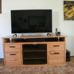 Oak entertainment center